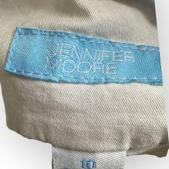 Jennifer Moore White Skort built in belt Size 10 cotton/spandex blend - Picture 5 of 7